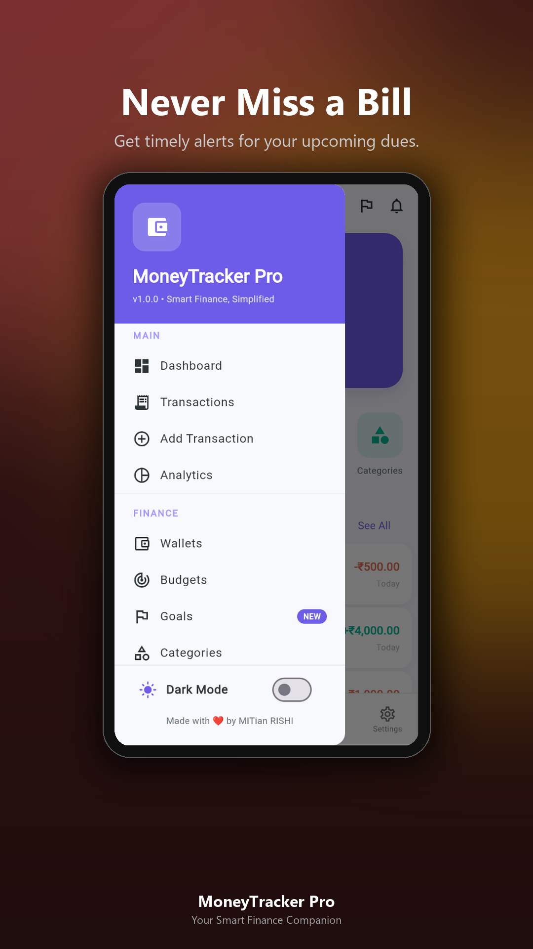 MoneyTracker Pro Budgets